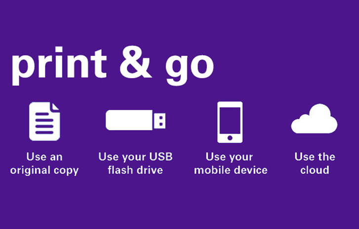 Print & Go purple - print on the go